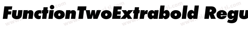 FunctionTwoExtrabold Regular字体转换